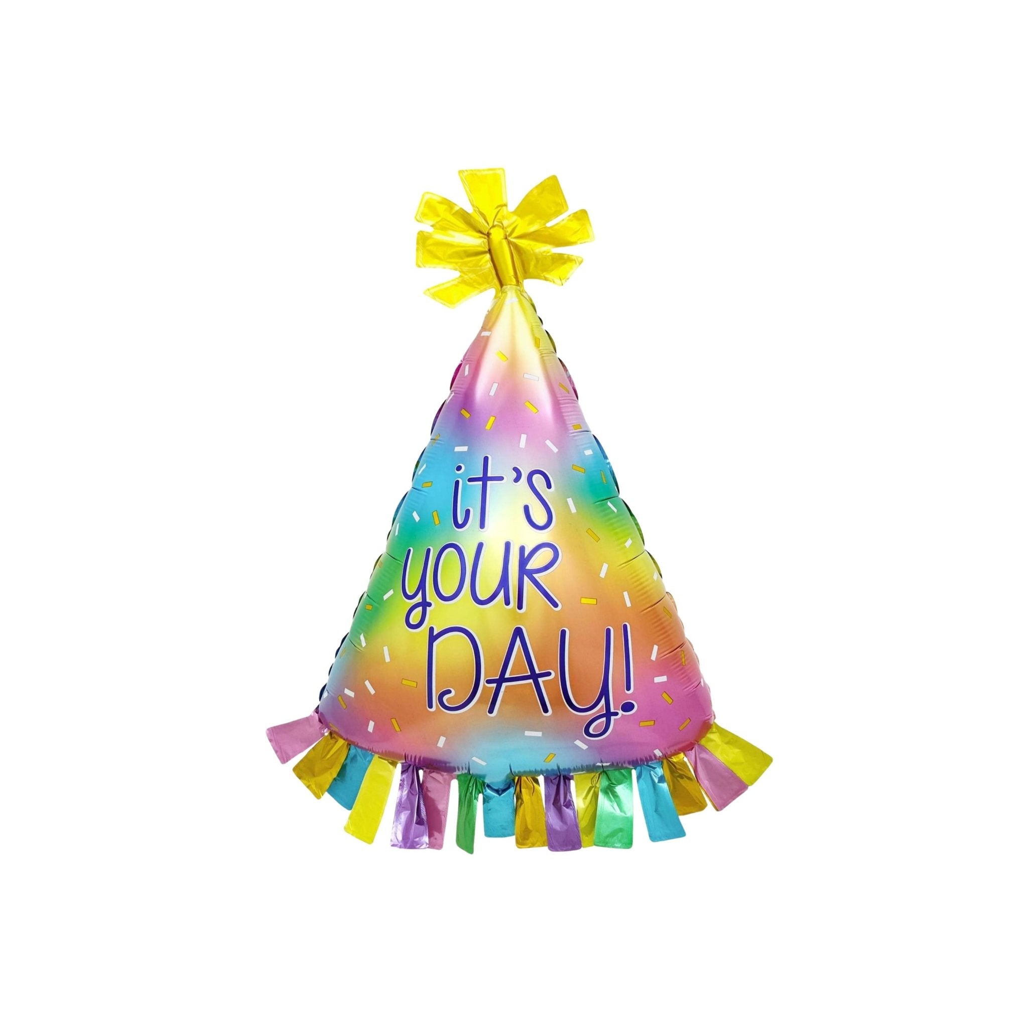 100x70cm Party Hat Foil Balloon - dazzlemyday