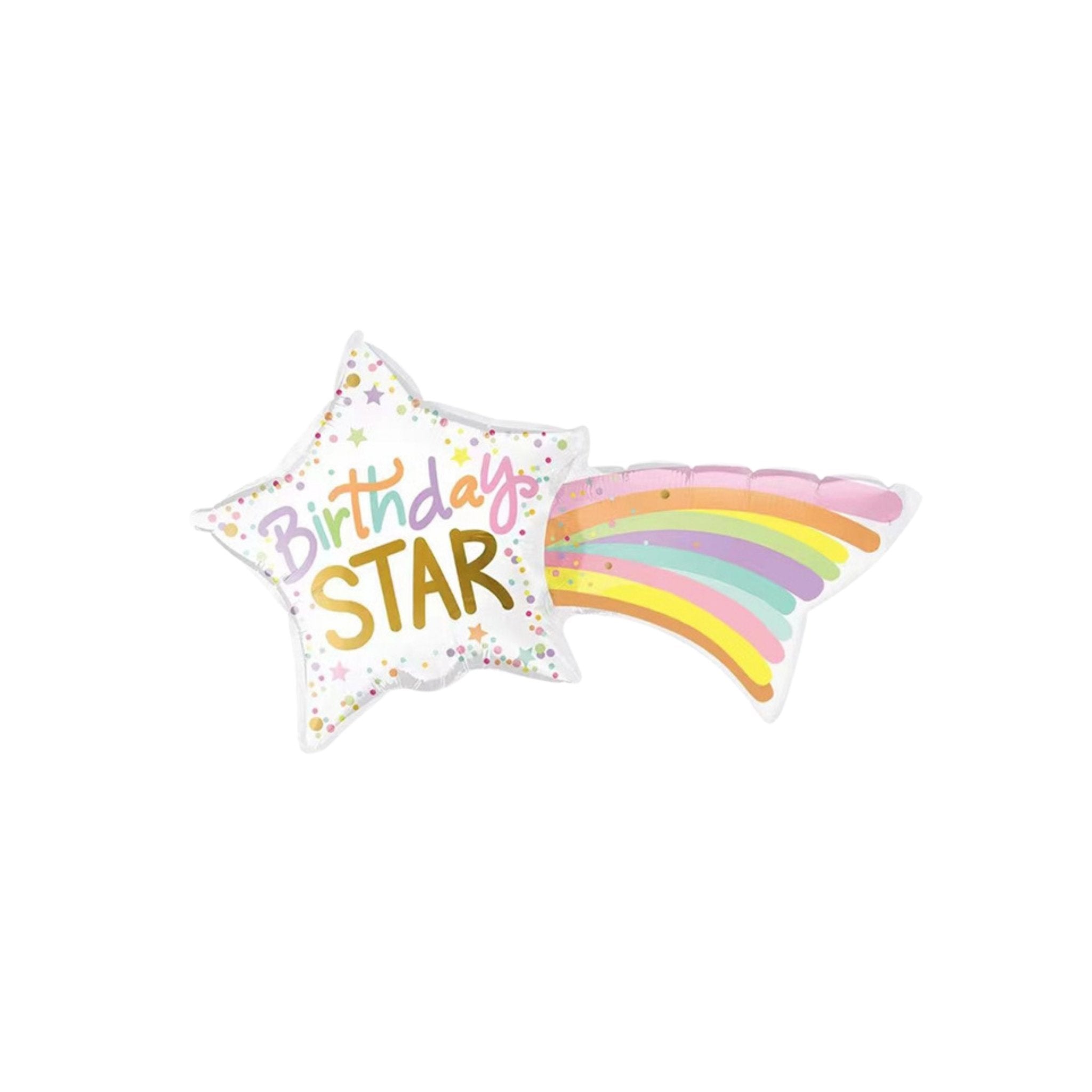 101x52cm Wishing Star Foil Balloon - dazzlemyday