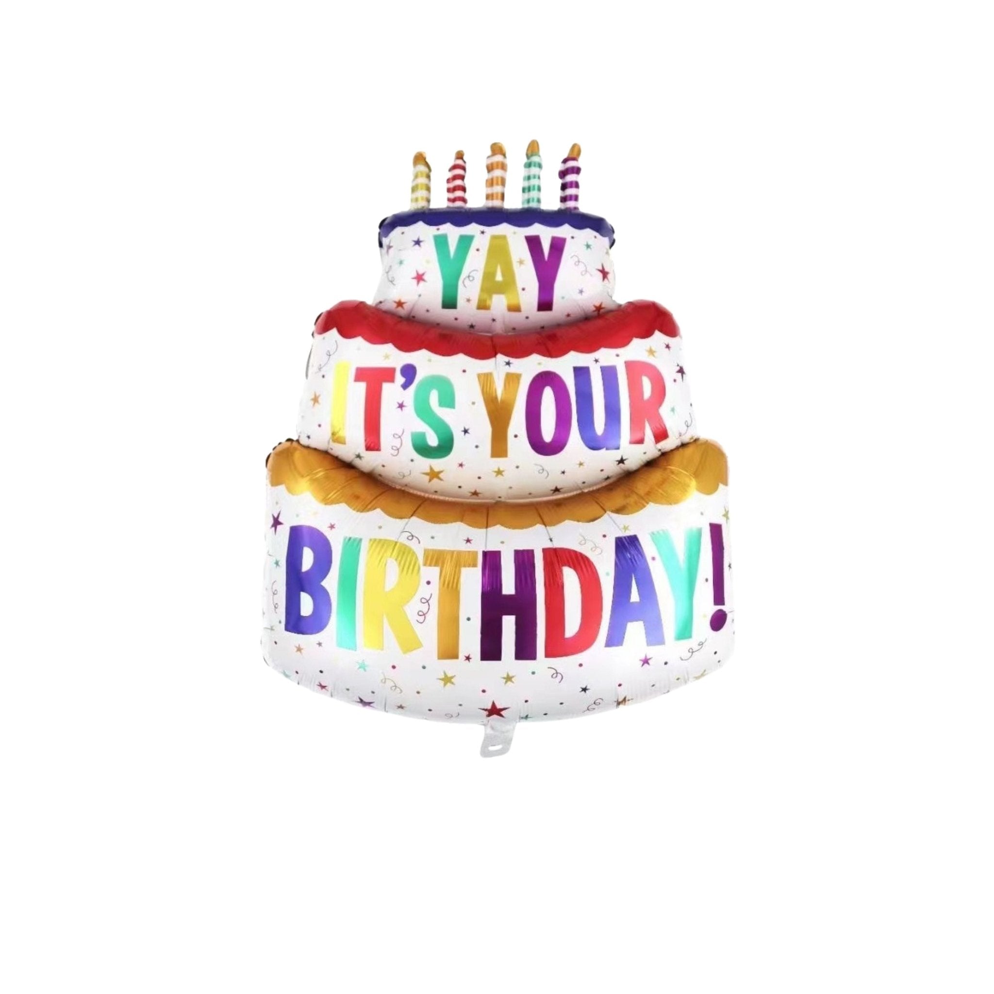 102*63cm 3 Tier Cake Foil Balloon - dazzlemyday