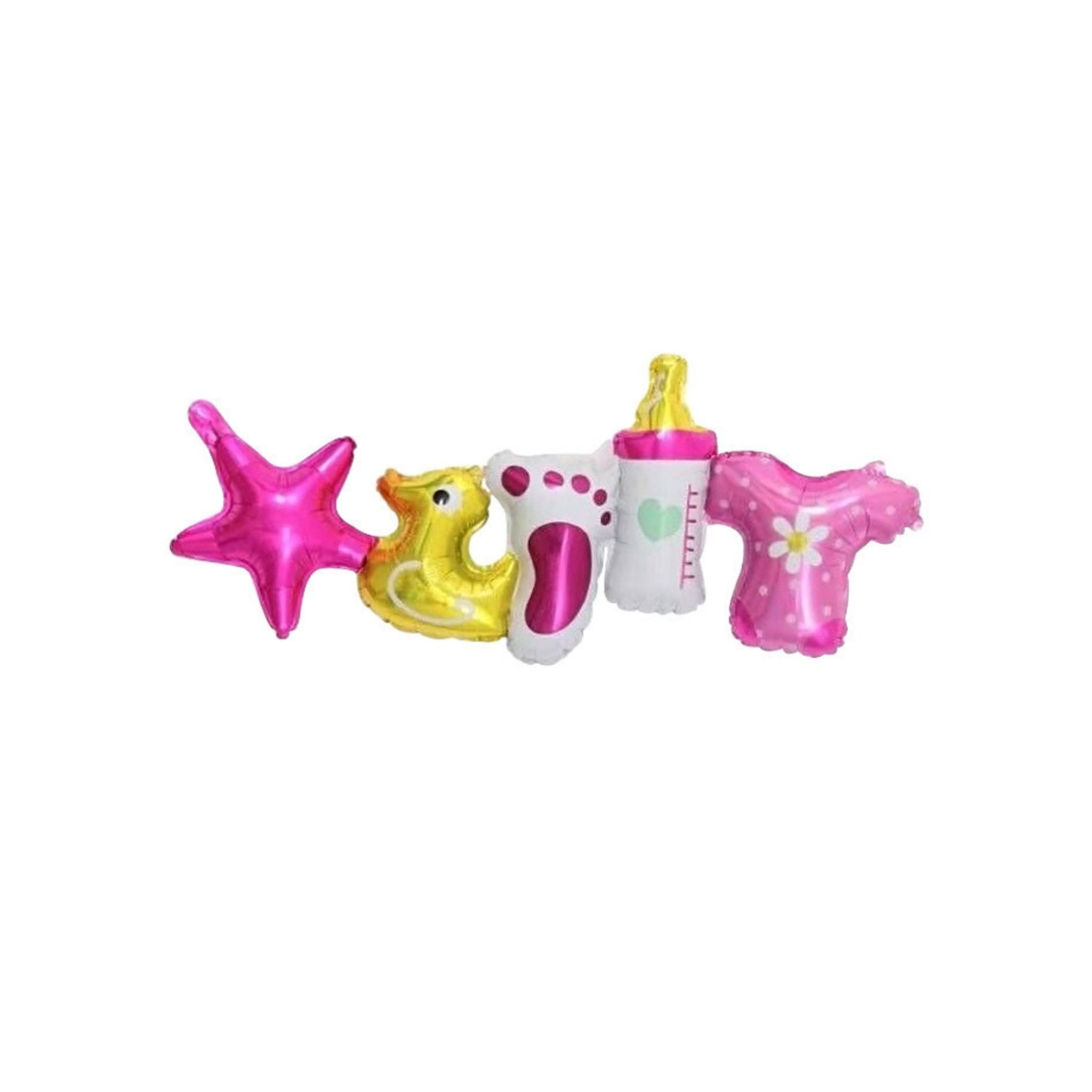 155x57.5cm Baby Girl Foil Balloon Banner - Dazzle My Day