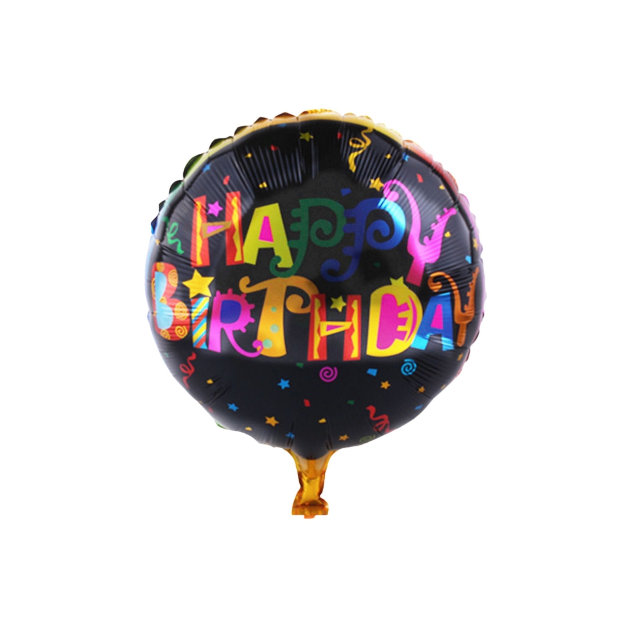 18" Black Funky Foil Balloon - dazzlemyday