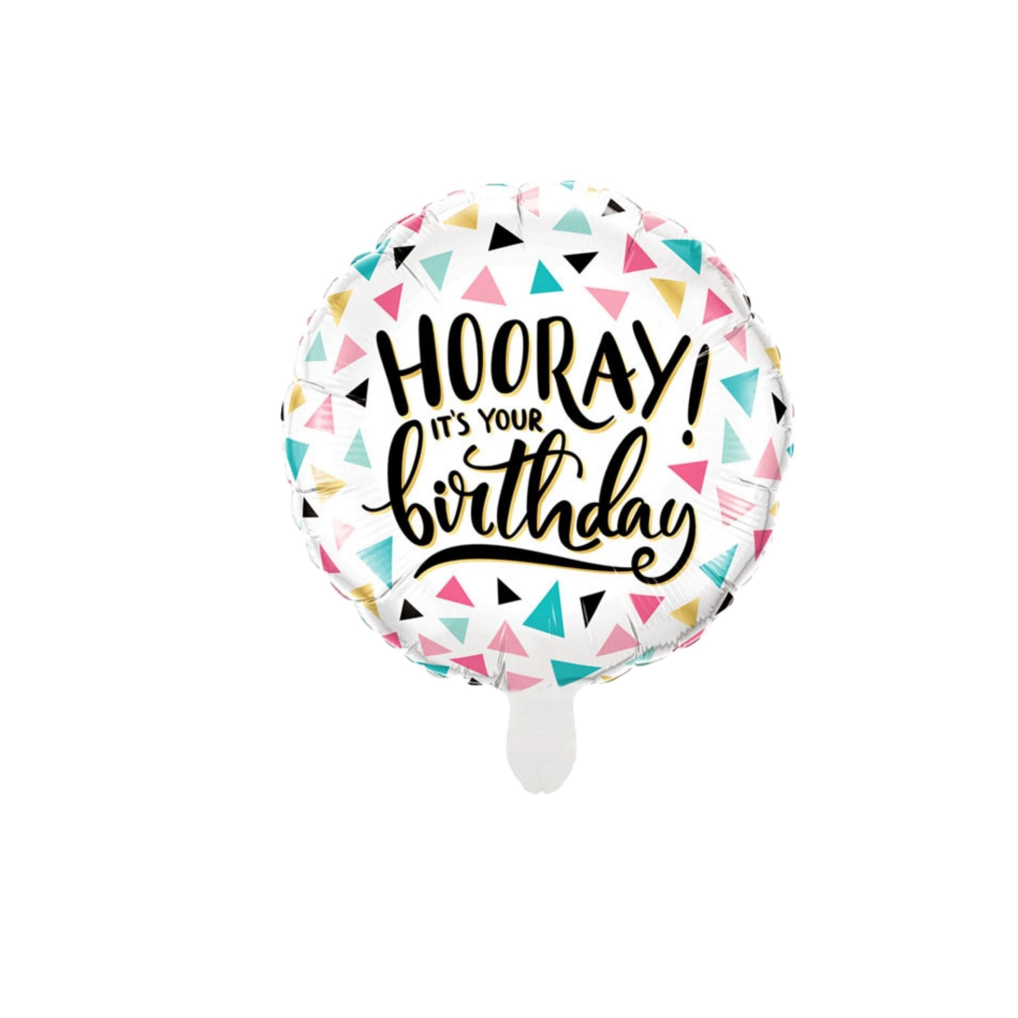 18" Hooray Happy Birthday Foil Balloon - dazzlemyday
