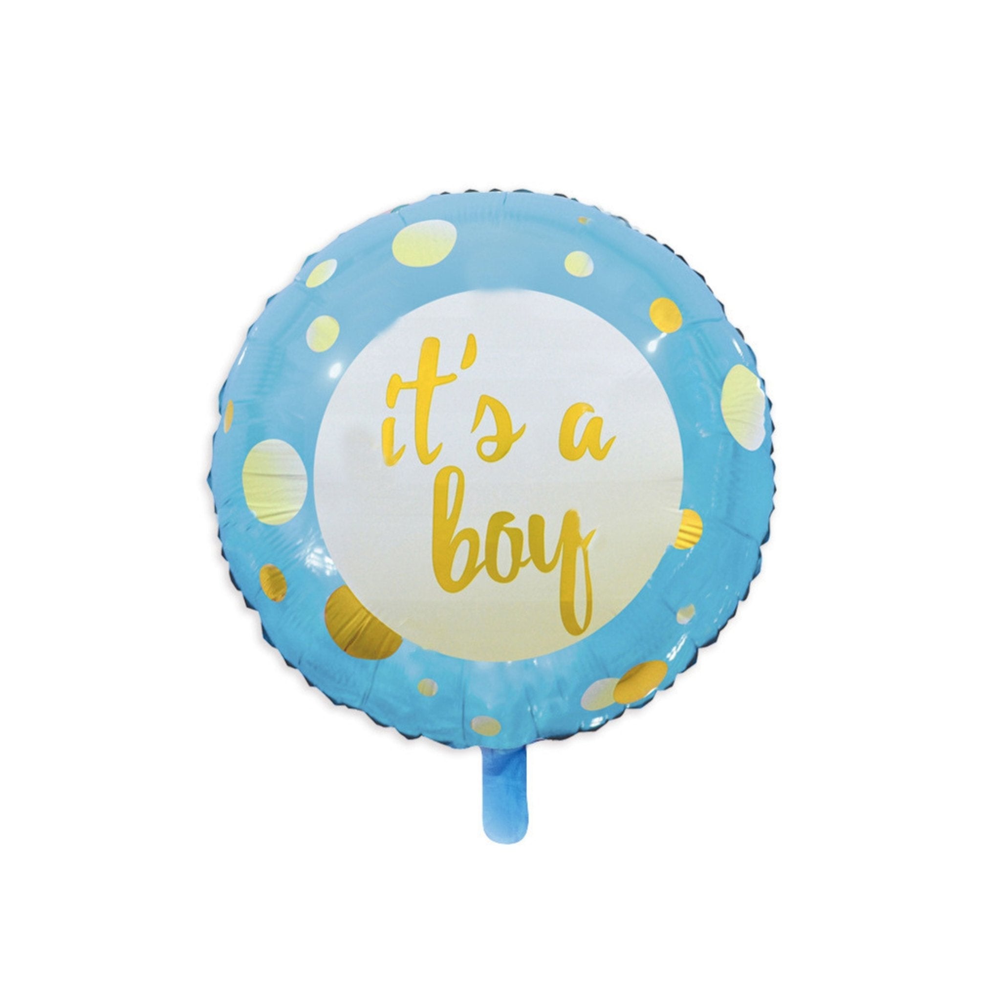 18" Polka Dot Baby Boy Foil Balloon - Dazzle My Day