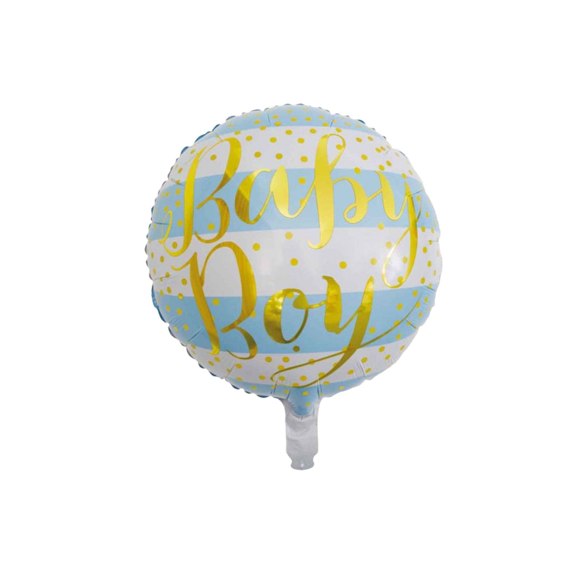 18" Striped Baby Boy Foil Balloon - Dazzle My Day