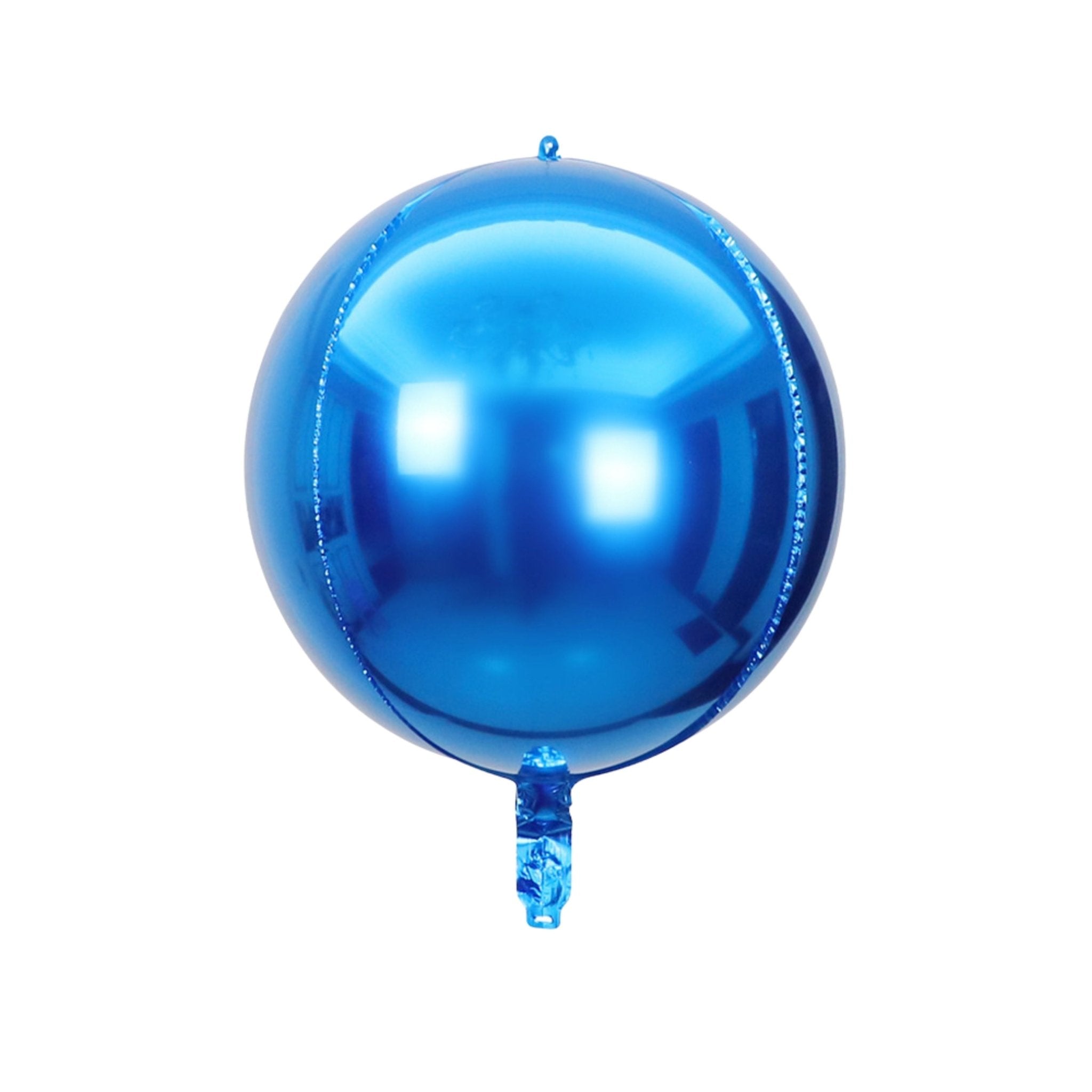 22" 4D Chrome Blue Balloon - dazzlemyday