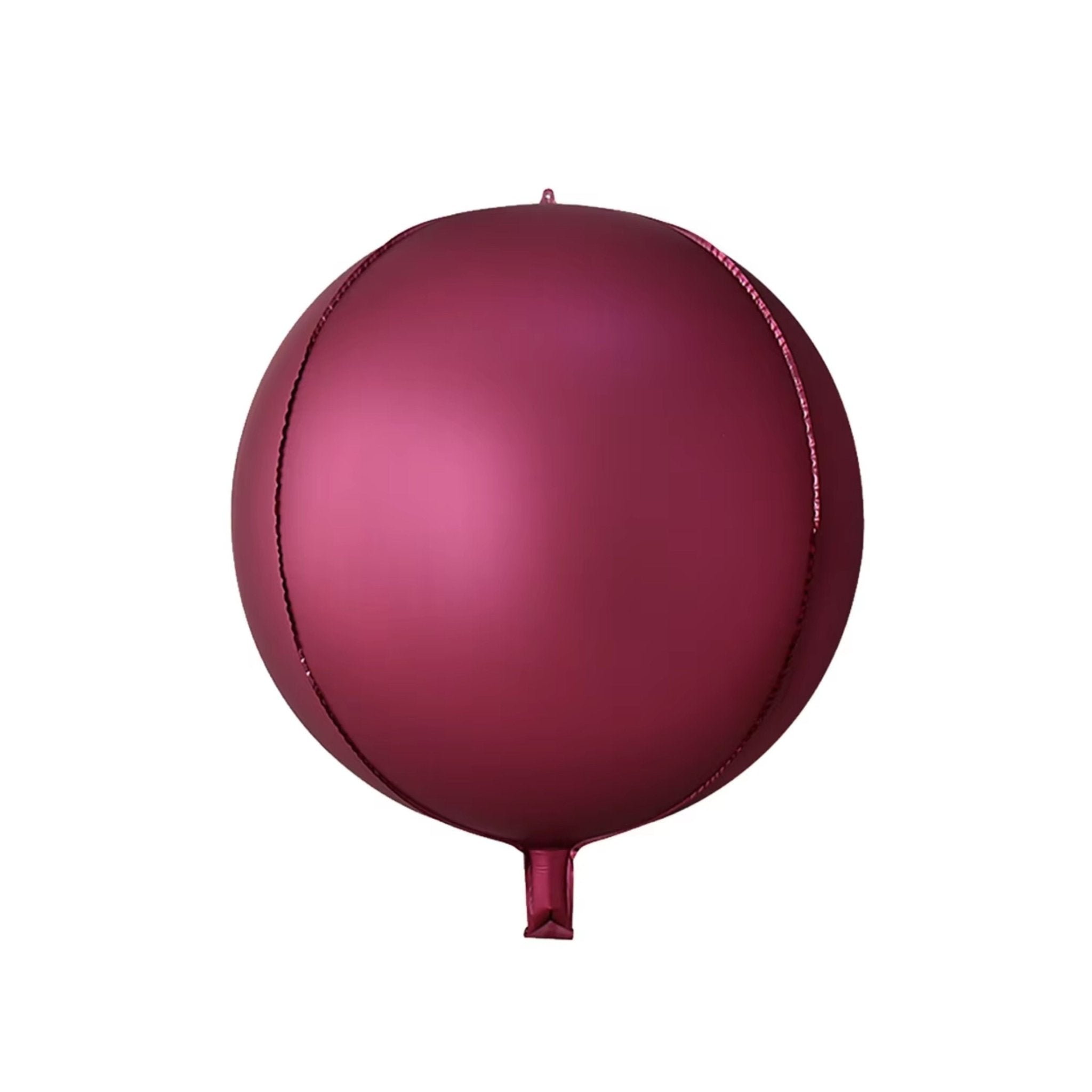 22" 4D Chrome Dark Red Balloon - dazzlemyday