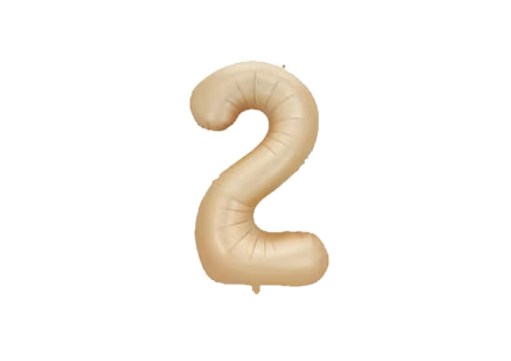 32" Foil Number Balloon - Matte Champagne - Dazzle My Day