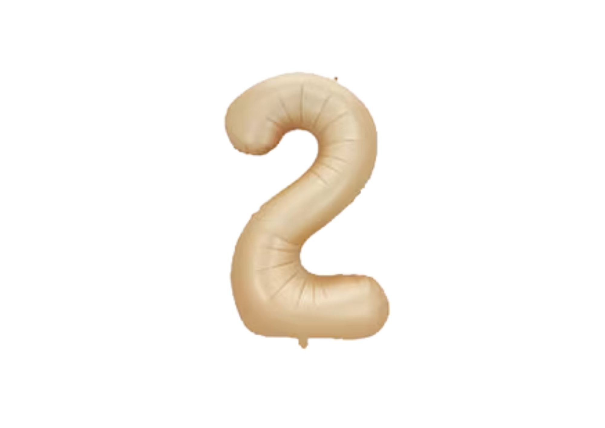 32" Foil Number Balloon - Matte Champagne - Dazzle My Day