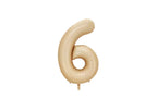 32" Foil Number Balloon - Matte Champagne - Dazzle My Day