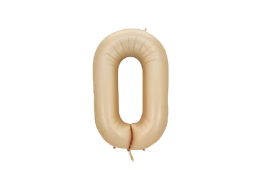 32" Foil Number Balloon - Matte Champagne - Dazzle My Day