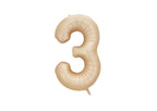 32" Foil Number Balloon - Matte Champagne - Dazzle My Day