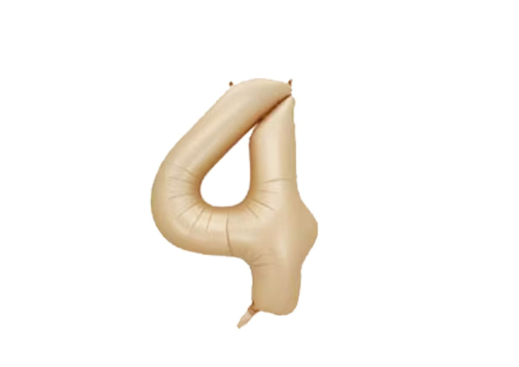 32" Foil Number Balloon - Matte Champagne - Dazzle My Day