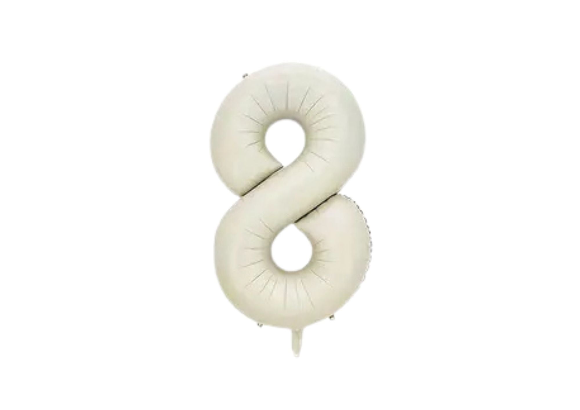 32" Foil Number Balloon - Matte Cream - Dazzle My Day
