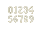32" Foil Number Balloon - Matte Cream - Dazzle My Day
