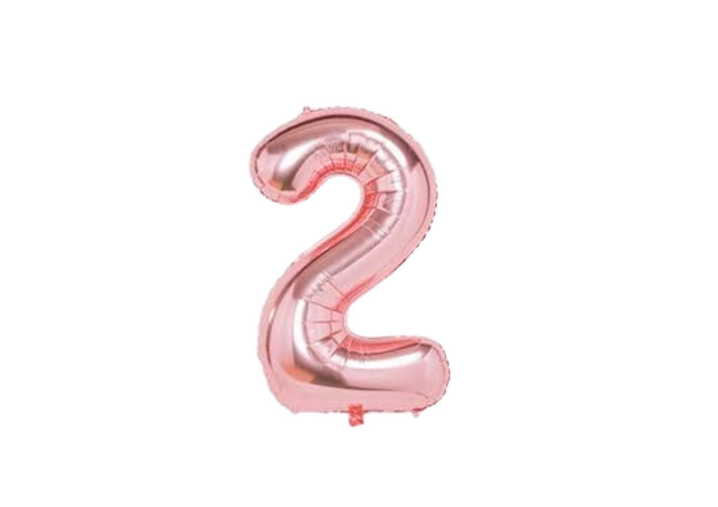 32" Foil Number Balloon - Rose Gold - Dazzle My Day