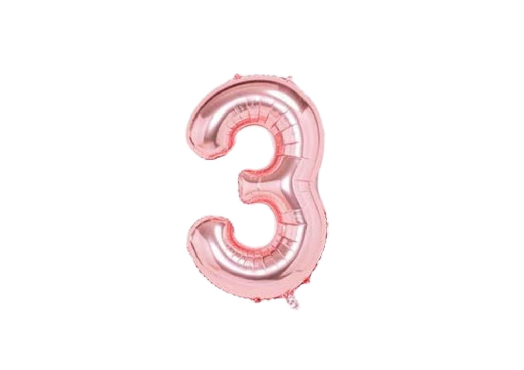 32" Foil Number Balloon - Rose Gold - Dazzle My Day