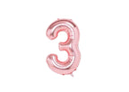 32" Foil Number Balloon - Rose Gold - Dazzle My Day