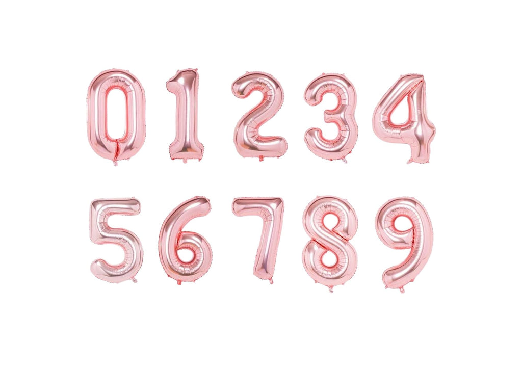 32" Foil Number Balloon - Rose Gold - Dazzle My Day