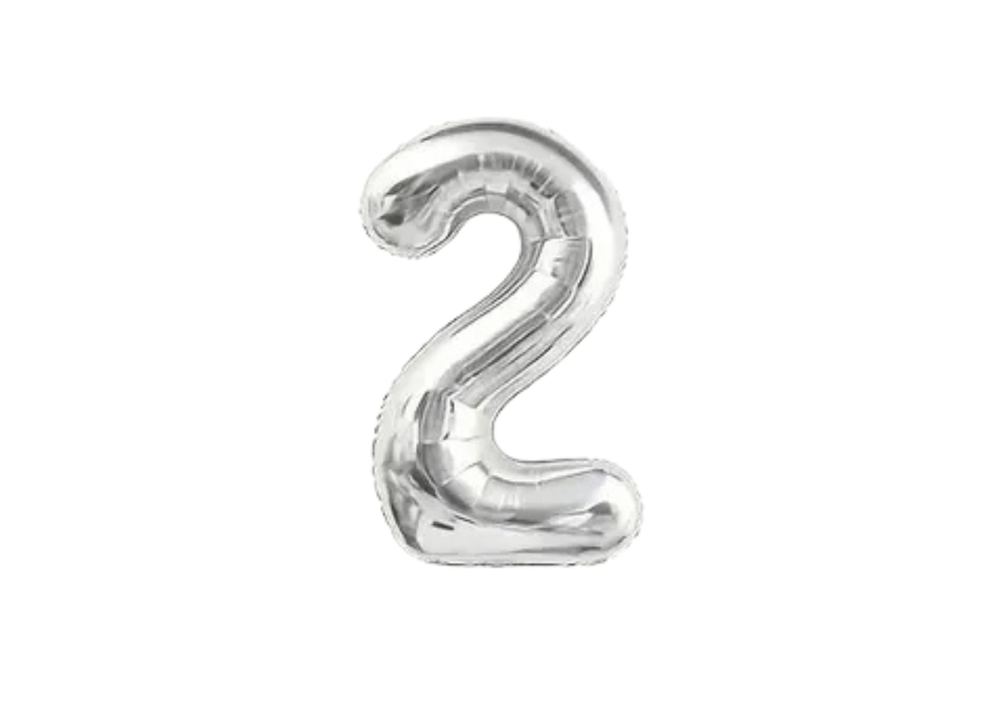 32" Foil Number Balloon - Silver - Dazzle My Day