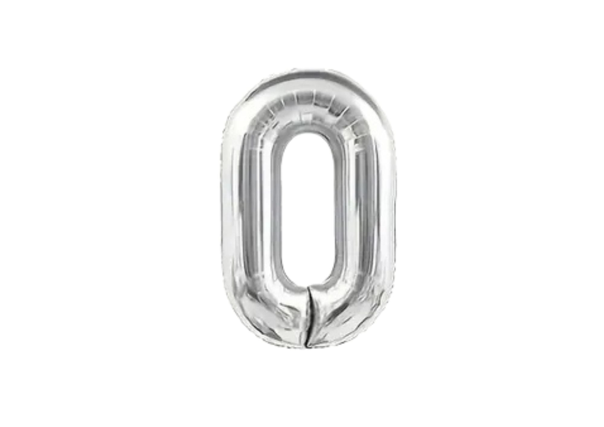 32" Foil Number Balloon - Silver - Dazzle My Day