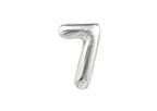 32" Foil Number Balloon - Silver - Dazzle My Day