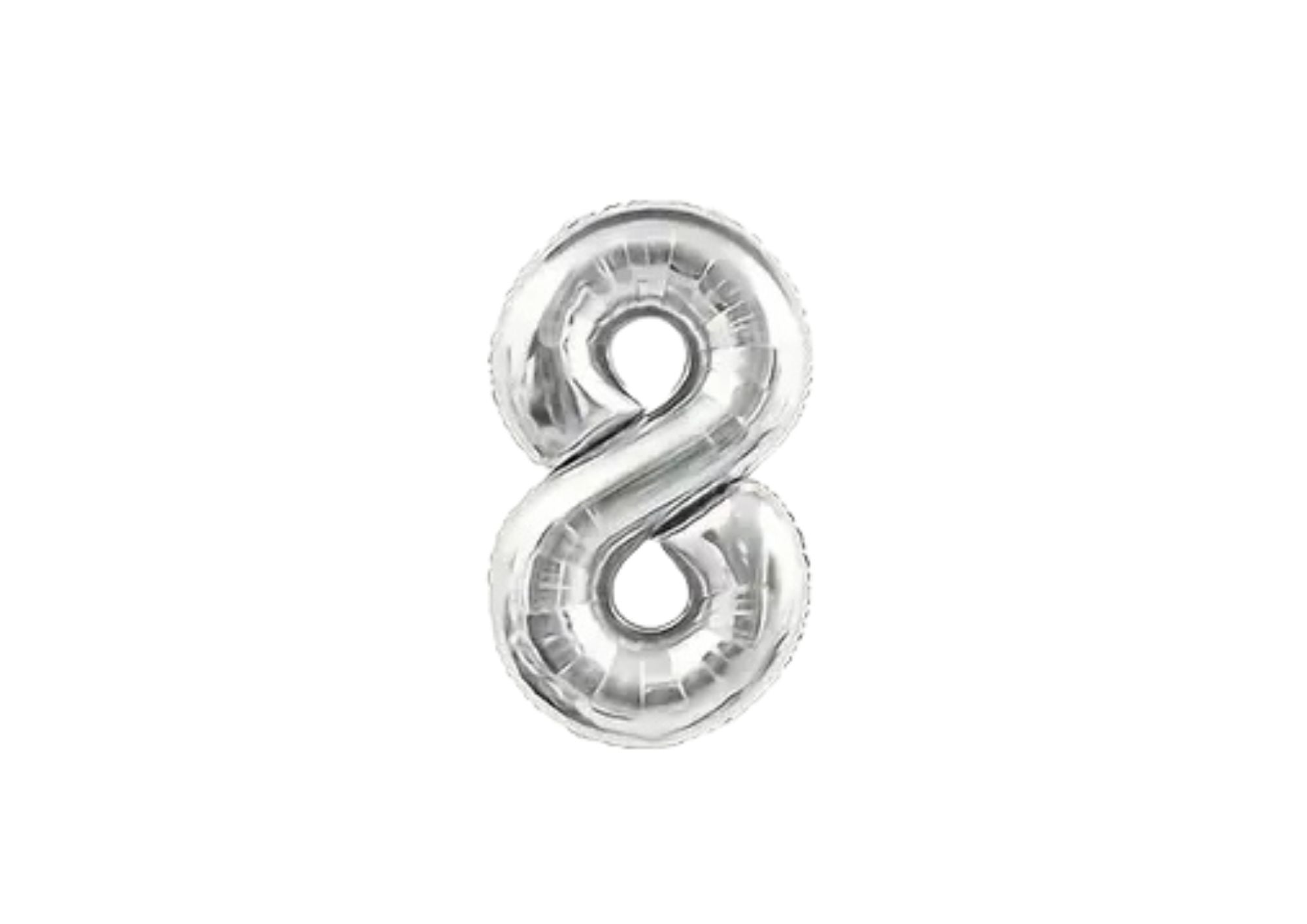 32" Foil Number Balloon - Silver - Dazzle My Day