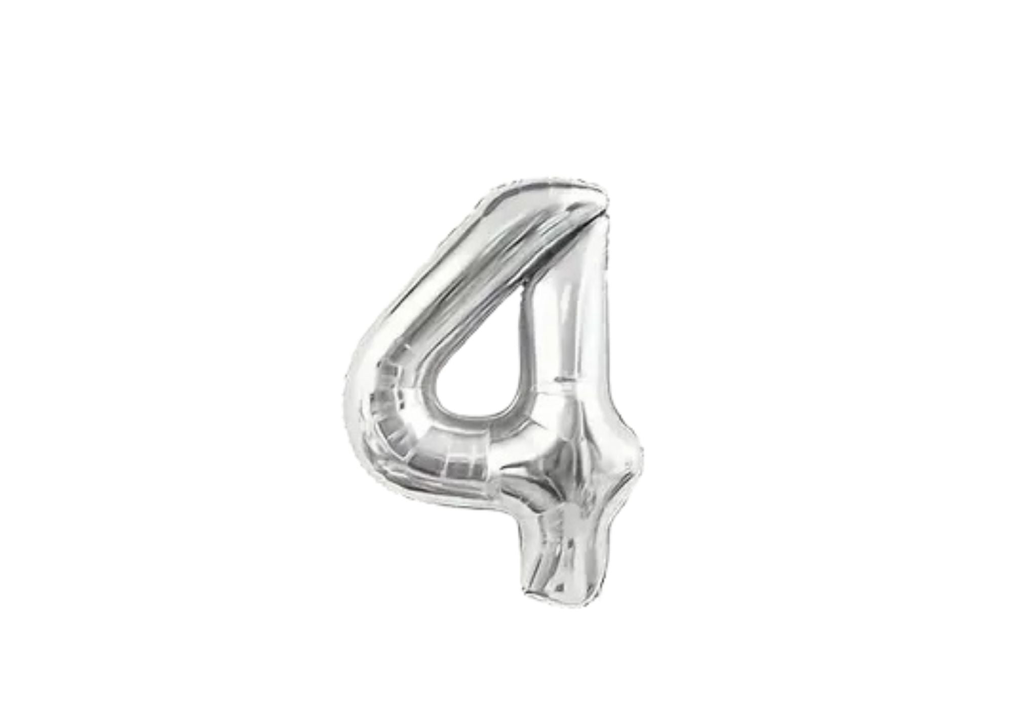 32" Foil Number Balloon - Silver - Dazzle My Day