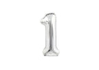 32" Foil Number Balloon - Silver - Dazzle My Day