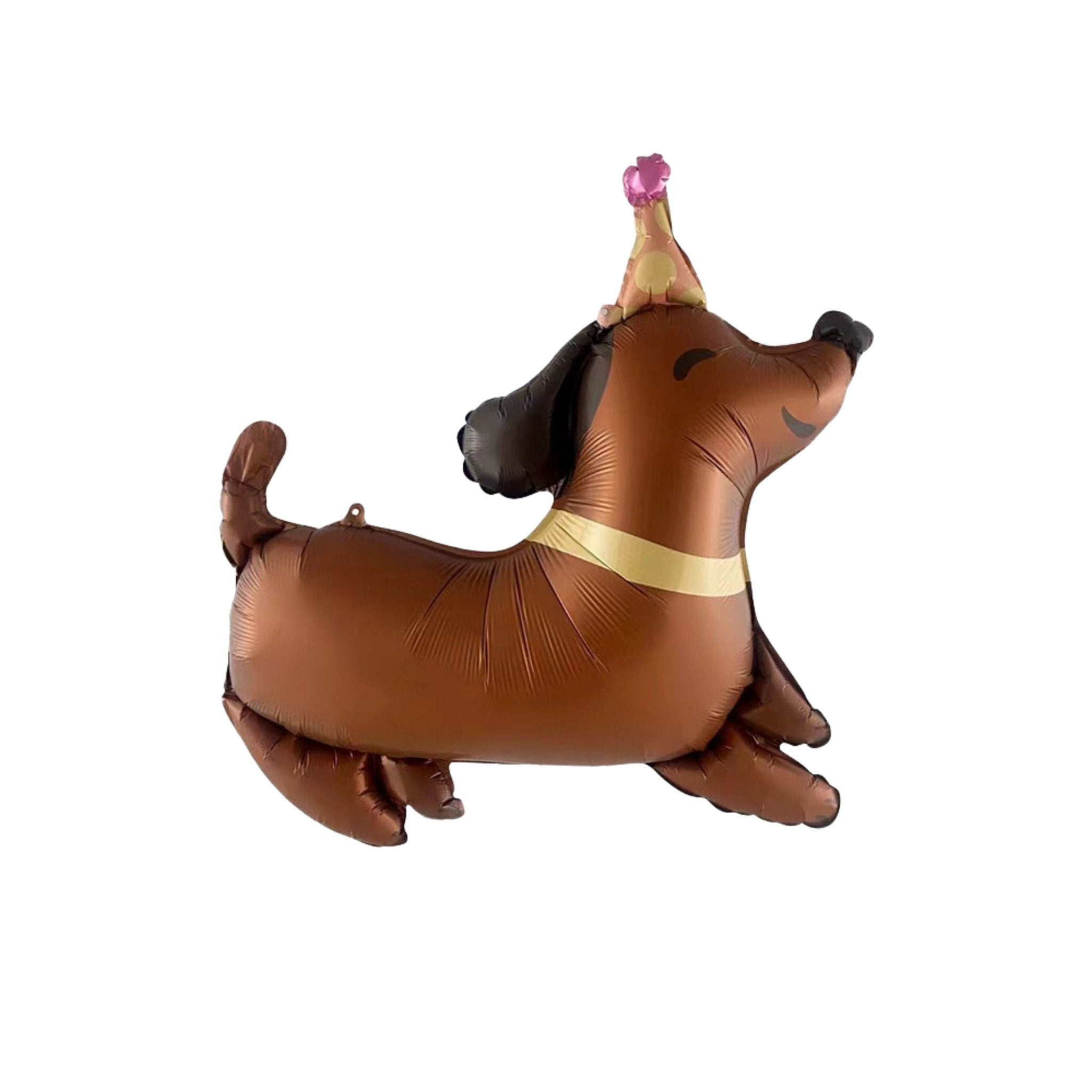 64x63cm Dog with Birthday Hat Foil Balloon - Dazzle My Day