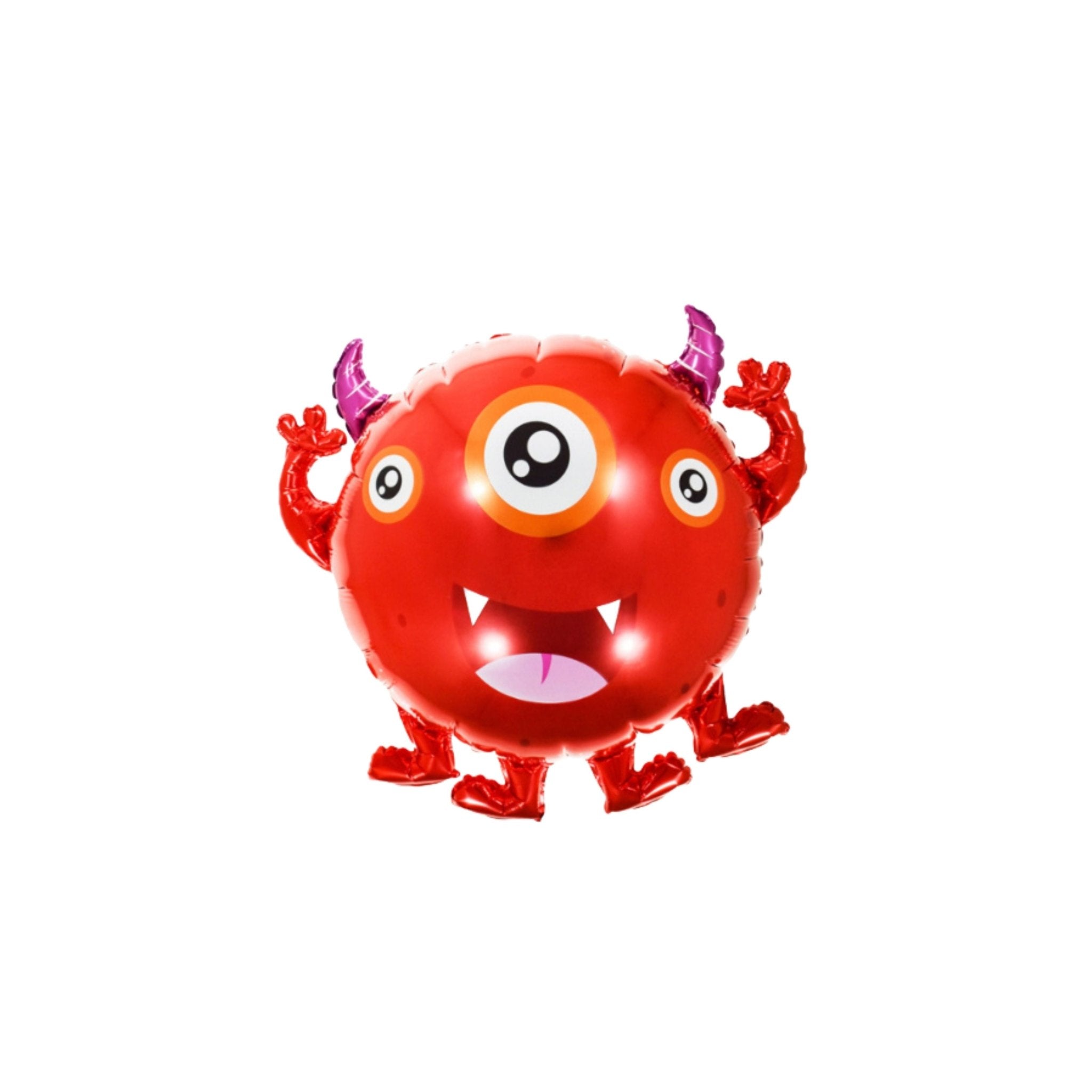 66x35cm Red Monster Foil Balloon - Dazzle My Day