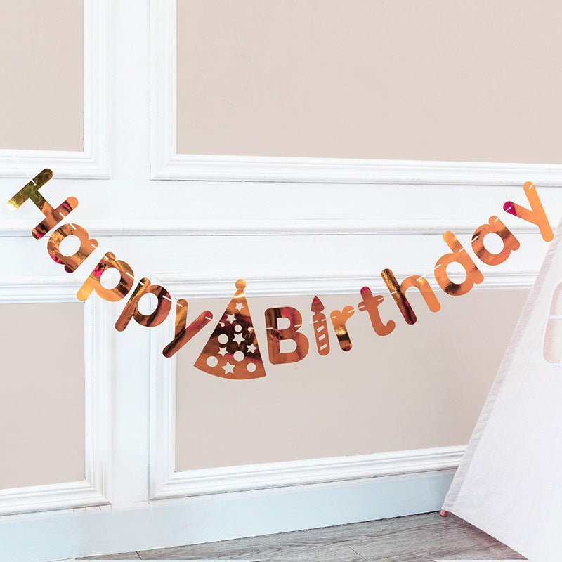 Banner Rosegold Foil - dazzlemyday