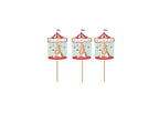 Carnival Cuties - Cupcake Toppers - Dazzle My Day