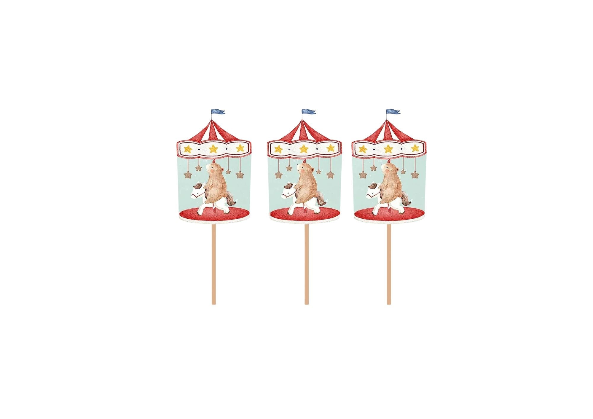 Carnival Cuties - Cupcake Toppers - Dazzle My Day