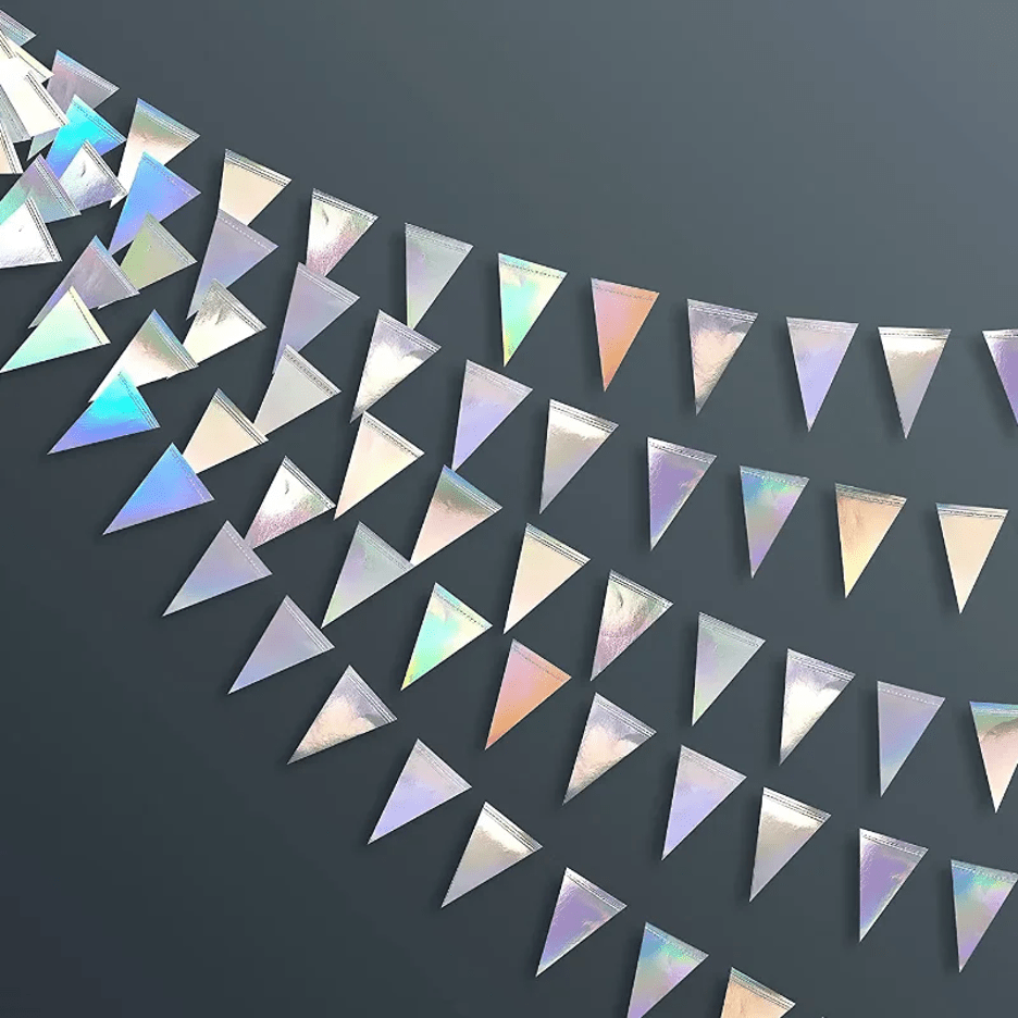 Iridescent Triangle Banner - dazzlemyday