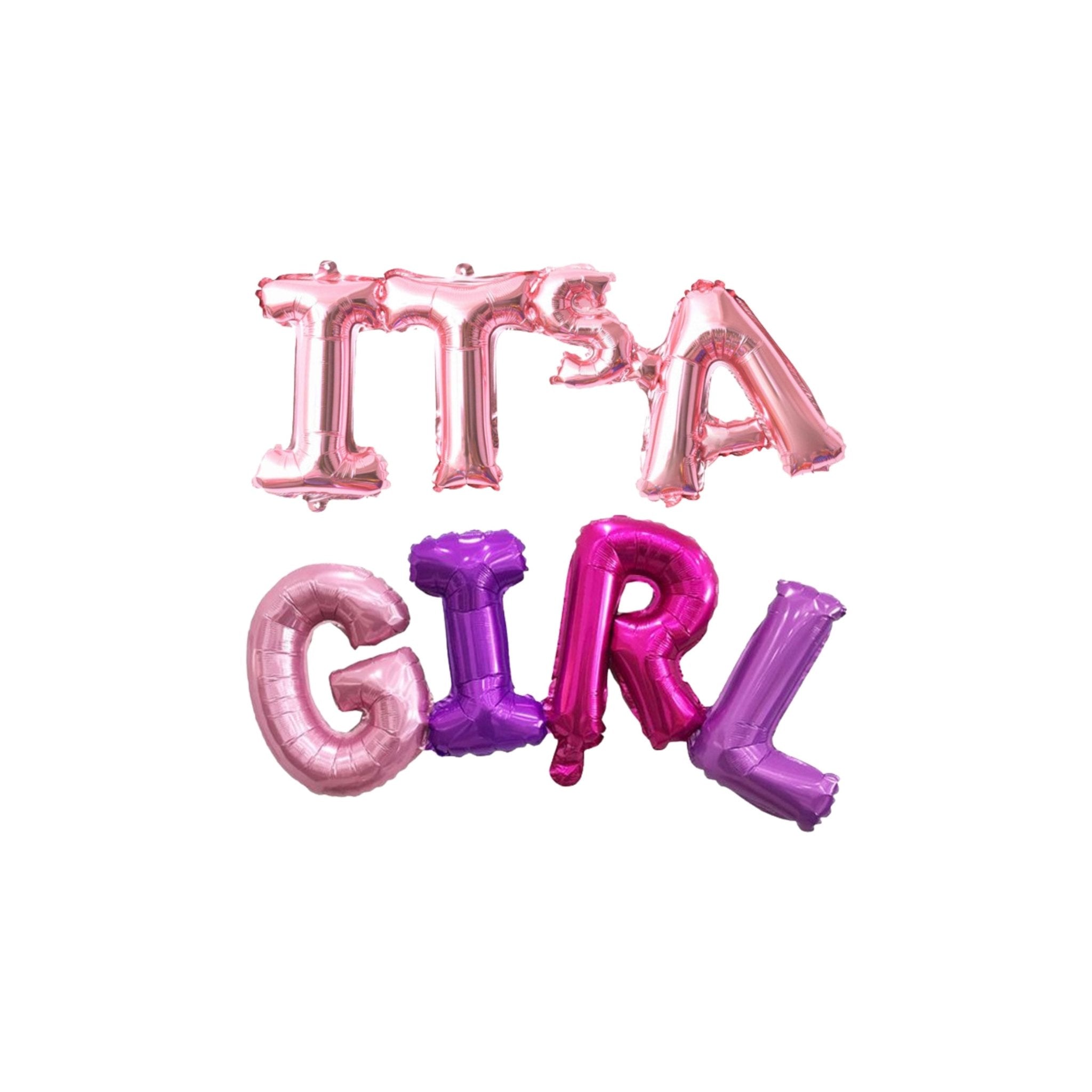 Its A Girl Foil Balloon - Dazzle My Day