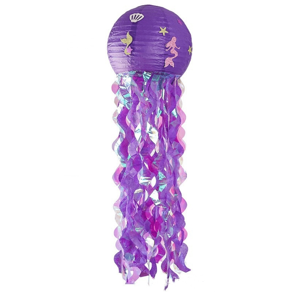 Mermaid Theme Paper Lantern - Purple - dazzlemyday