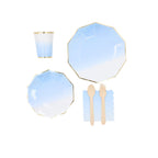 Ombre Blue Decagon Set - dazzlemyday