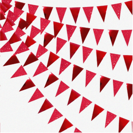 Red Triangle Banner - dazzlemyday