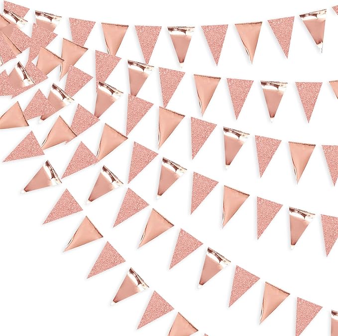 Rosegold Triangle Banner - dazzlemyday