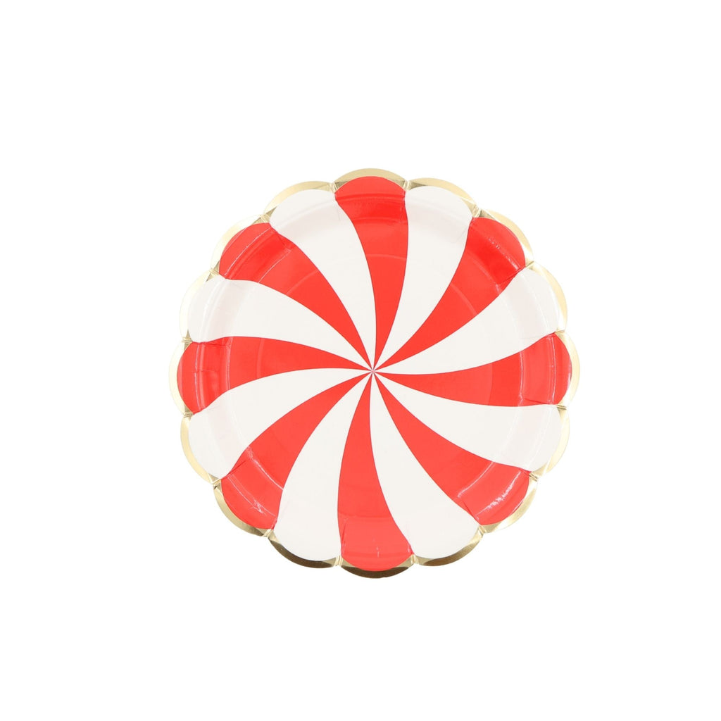Scarlet Swirl - 9 inches plates - Dazzle My Day