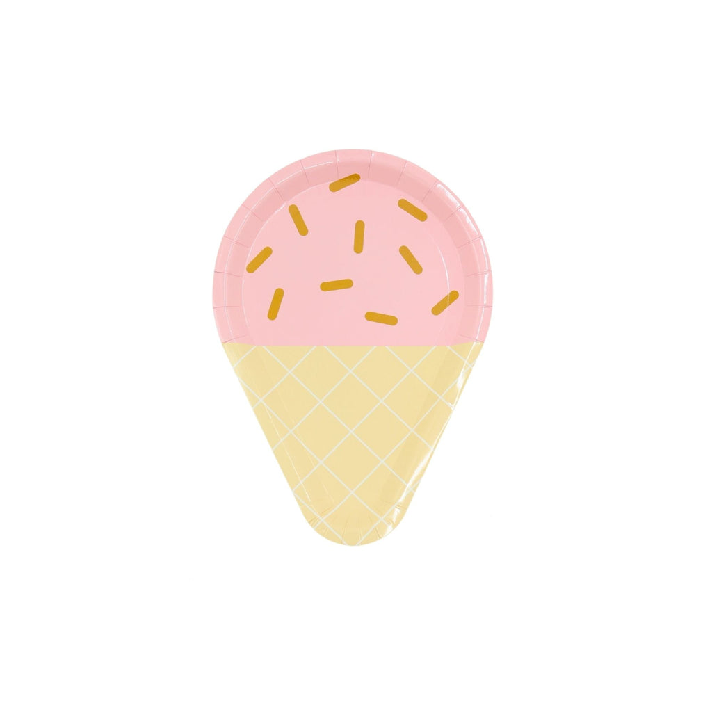 Strawberry Whip - Ice cream cone plate - Dazzle My Day