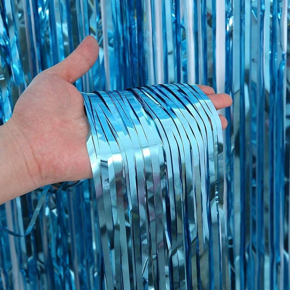 Tinsel Curtain Blue - dazzlemyday